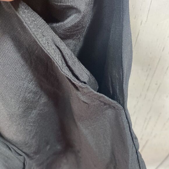 Loft Womens Black Beachy Short Sleeve Tie Romper - Picture 10 of 14